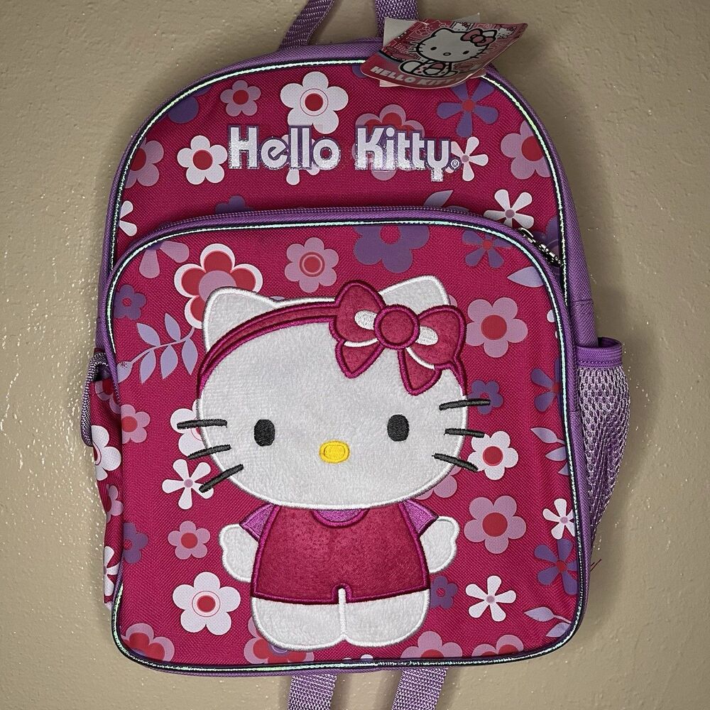 NWT Hello Kitty Kids Backpack Pink 12” School bag Bookbag Children’s Preschool